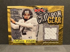 2001 Topps XFL Gridiron Gear Jersey Charles Puleri Football Card RARE!