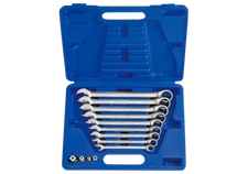 Set Of 9 Speed Wrench Ratchet Ring Metric 5° gear action (72 teeth) 8~19mm