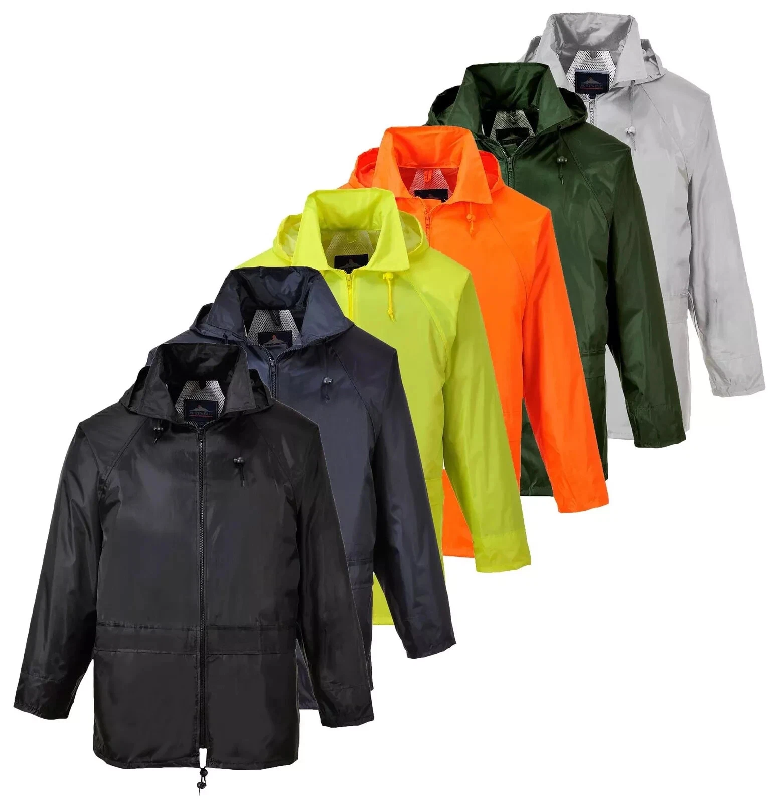 PORTWEST Classic Waterproof Rain Jacket Lightweight Rain Mac/Cagoule Workwear
Opens in a new window 