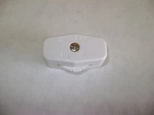 WHITE ZING EAR KS-30 IN LINE ON / OFF ROTARY LAMP SWITCH 5.5mm DOUBLE WIRE