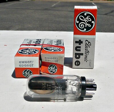 1) GE 6W6GT Tube Amplifier Tube -NOS - Tested New in Box - 2) to Sell - Bid on 1