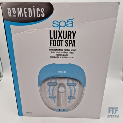 HoMedics 3-in-1 Fußbad - Sanfte Wassermassage, Vibration, Wärme, Regt die Durchb