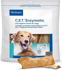 C.E.T. Oral Hygiene Chews for Dogs (Large / 1.13 Pound (Pack of 1), Natural 