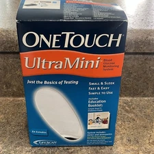 OneTouch Ultra Mini Silver Blood Glucose Monitoring System NEW OPEN BOX