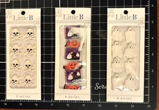 Little B Stickers SKELETON BONES,  HALLOWEEN CANDIES or SCARY GHOSTS