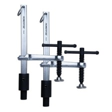 POWERTEC 2PK Welding Clamp with T-Handle &ndash; 6-1/2" Max Opening, 3-1/4" Throat Dep