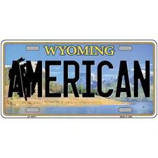 American Wyoming Metal Sign
