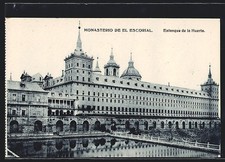 El Escorial, Monasterio del Escorial, Estanque de la Huerta, postal