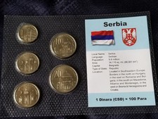 Serbia Almost Uncirculated Set 2003 - 1 Dinar - 20 Dinara - i