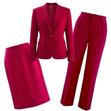 Vintage Pendleton 3pc Wool Suit Petite Jacket 8 Pants Skirt 10 USA Made