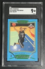 2008-09 Bowman Blue Russell Westbrook RC /499 SGC 9 Oklahoma City Thunder #114