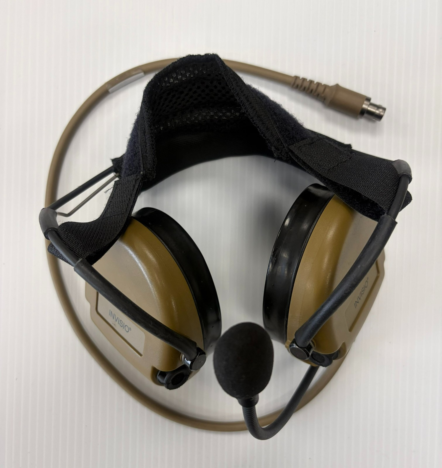 INVISIO T5 Tactical Headset Neckband Version Gel HC01 INV14489 Coyote Tan