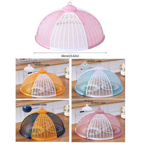 Round Dish Cover Insect-proof Dish Protector Kitchen Gadgets Meal Cover Picnic - Picture 3 of 16