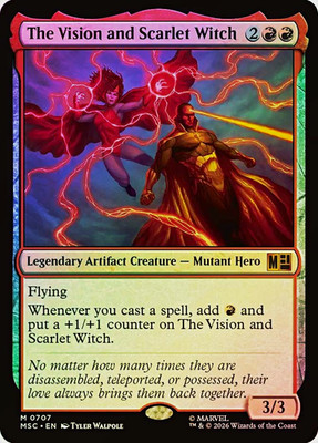 Marvel Super Heroes The Vision and Scarlet Witch MTG Foil EN 0707