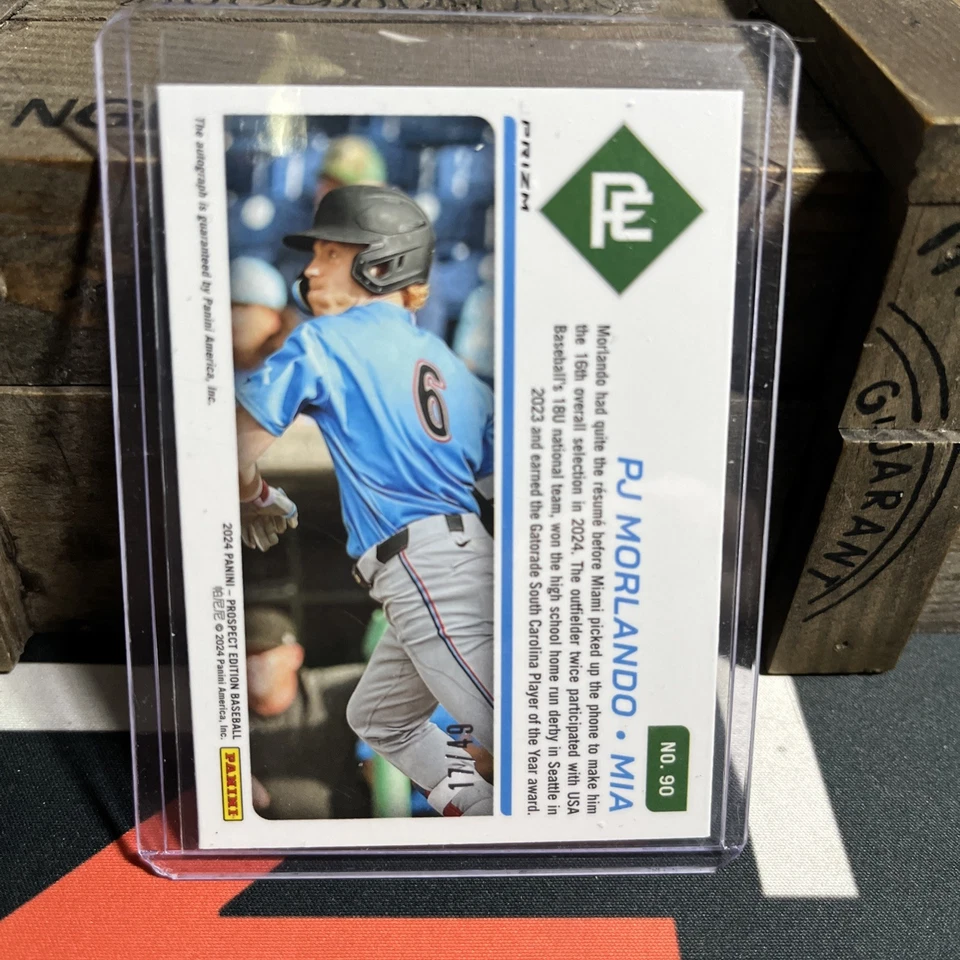 2024 Panini Prospect Edition PJ Morlando Auto /49 Sliver - Image 2 of 2