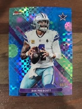 2025 Topps Finest - Dak Prescott #52 Blue X-Fractor #'d /99 Cowboys SP