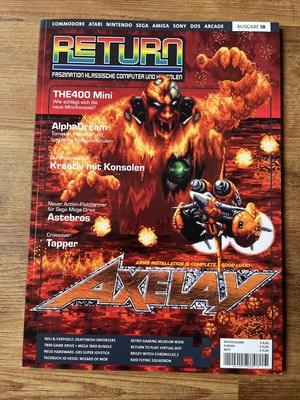 RETURN - Die RETRO GAMER Spiele Zeitschrift - Ausgabe 58 - The400 Mini C64 ATARi