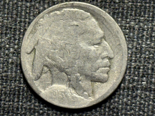 1913 Type 2 Buffalo Nickel - Restored Date - Good Circulated Condition