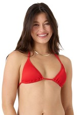Roxy Rib Roxy Love Tiki Tri Women's Bikini Top - Red Hot - New