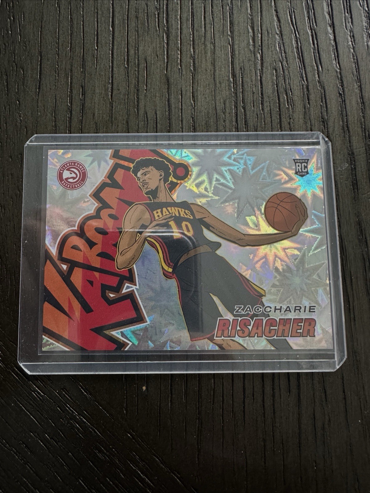 2024-25 Panini Revolution Zaccharie Risacher #16 Horizontal Kaboom RC Atlanta