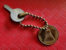 1961 NASA Freedom 7 Alan Shepard BRONZE TOKEN Keychain 1st Manned Space Flight