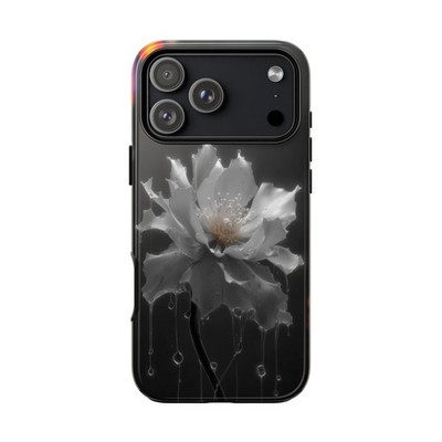 Phone Ink - iPhone | Galaxy | Pixel Case - Dewdrop Petal White Flower