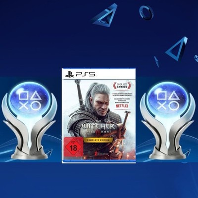 Platin Trophäen Service für The Witcher 3 mit allen DLC TrophäenPs5 Edition