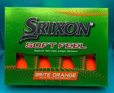 Srixon Soft Feel Pack of 12 Brite Orange Golf Balls