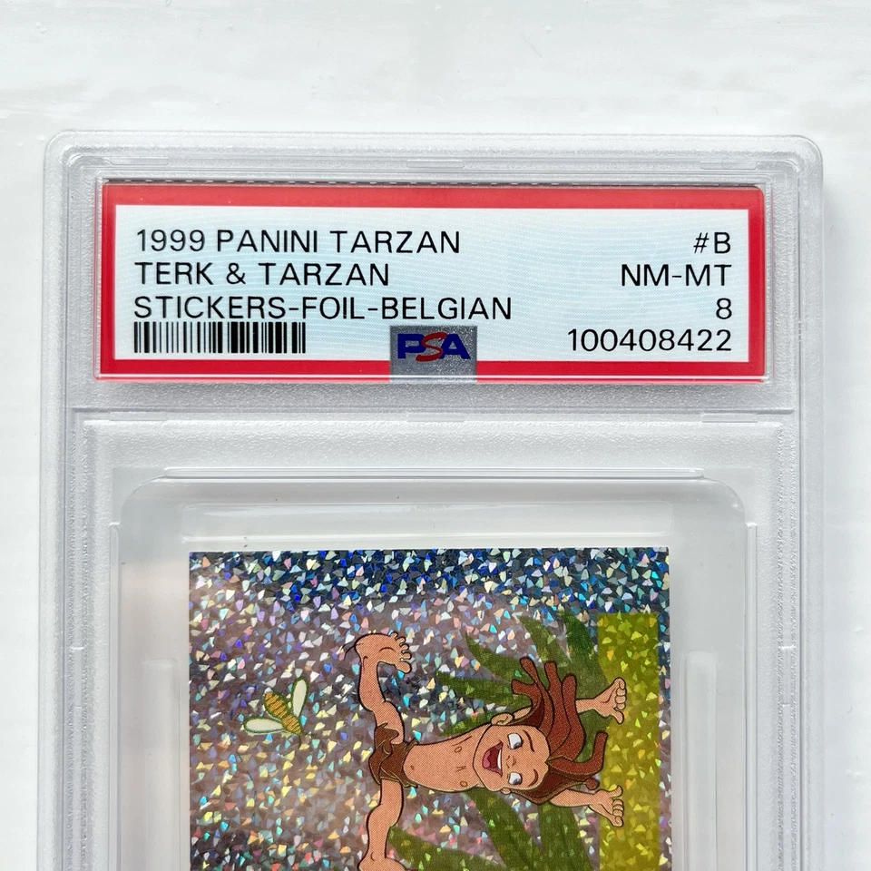 Disney Panini 1999 Tarzan RARE PSA Graded Trading Sticker Card FOIL HOLO Vintage - Image 4 of 4