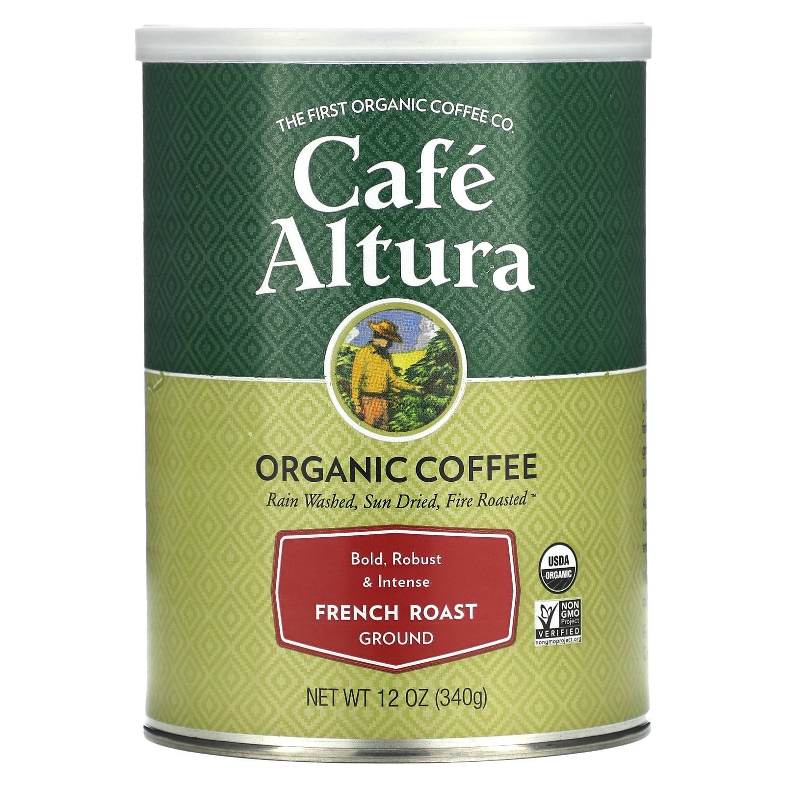 Cafe Altura Organic Coffee French Roast 12 oz 339 г Кошерный, органический