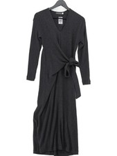 Mint Velvet A-Line Maxi Dress M in Grey