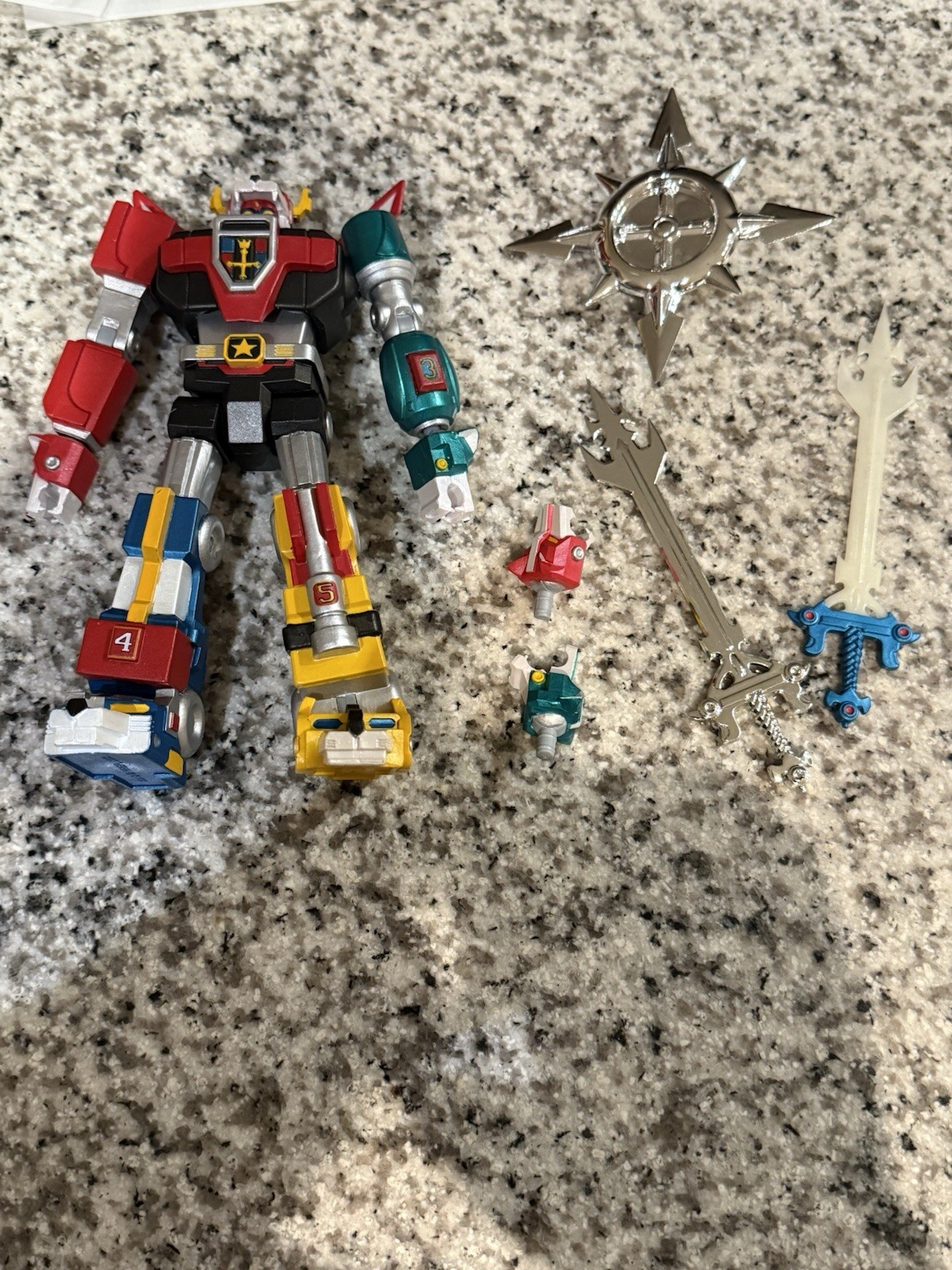 Super7 Ultimate Voltron Classic Chrome Version With Glow in The Dark Sword