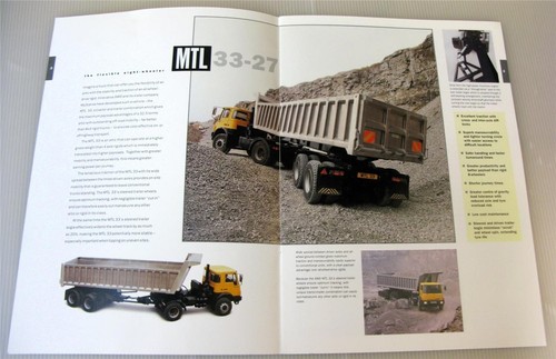 AWD MTL 33 Truck Lorry Commercial Sales Brochure 1990 #1115/5/90 - Picture 2 of 5