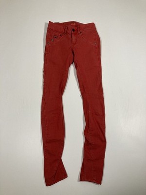 G-STAR RAW ARC 3D SUPER SKINNY Jeans - W25 L32 - Rot - Top Zustand - Damen