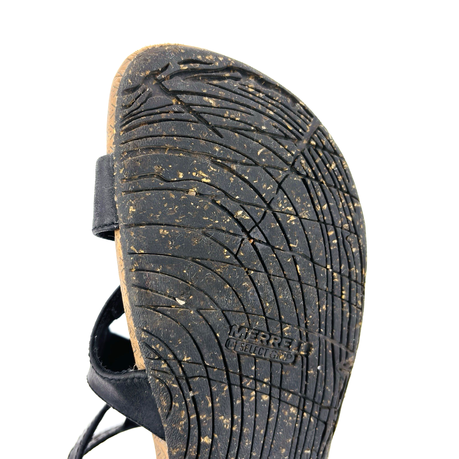 Scarpe sandali gladiatore donna 8 Merrell Whisper pelle nera fibbia J55558