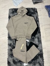 Fear of God Essentials Core Collection Tracksuit Dark Oatmeal Hoodie and Sweatpa