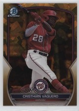 2023 Bowman Chrome Draft Sapphire Edition Gold 14/50 Cristhian Vaquero nd3