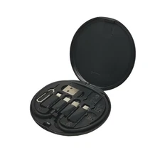 Multifunctional USB Data Cable Set, Storage Box with Multi USB Charging Adapter
