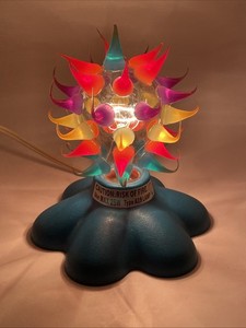 Vintage Y2K Retro Blue Jewels Spiky Light Bulb Silicone Spikes w/Lamp Base 2003