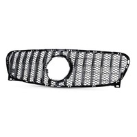 Sport KüHlergrill Schwarz Glanz Chrom Passend FüR Mercedes GLA X156 13-16