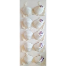 VINTAGE NEW 1960's Splendor Form Women's Cream Bullet Bra Size 36C Lot of 5