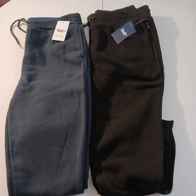 BenBen Men's 2 pair  Basic  Pocket Fleece Joggers Multicolor XL
