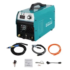 Plasma Cutter, 50 Amp Non-Touch Arc Plasma Cutter Machine with Torch, Dual Vo...