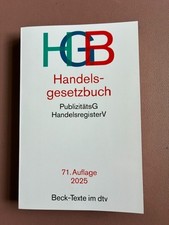 C.H.BECK HGB Handelsgesetzbuch 71. Auflage 20...