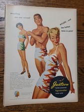 VTG 1950 Orig Magazine Ad JANTZEN Swimsuits Flames Everything You Ever Wanted