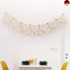 Makramee Wandbehang Tapisserie Fransengirlande Banner Baumwolle gewebt Wand