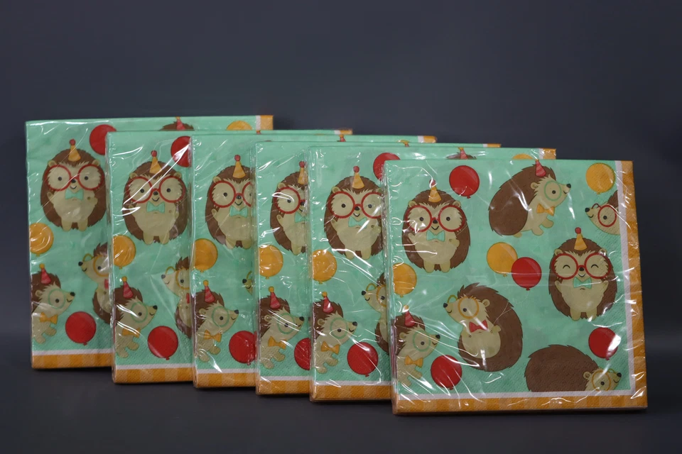 Creative Converting Hedgehog Party Napkins, 16 ct ( Pack of 6 ) - Image 2 of 3