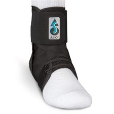 ASO Speed Lacer Medium, Black   Ankle Brace for Sprained Ankle and Peroneal...