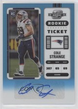 2022 Contenders Optic Rookie Ticket Teal Prizm 29/99 Cole Strange #153 Auto 5ov
