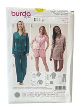 Burda Style 6742 Pajama Nightgown PJs US 8-18...